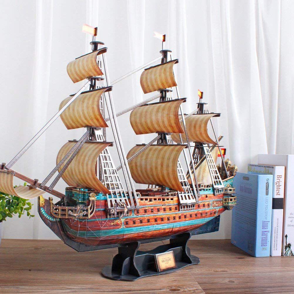 Cubicfun San Felipe 3D Puzzle Spanish Aramada 1690, 248 Pcs