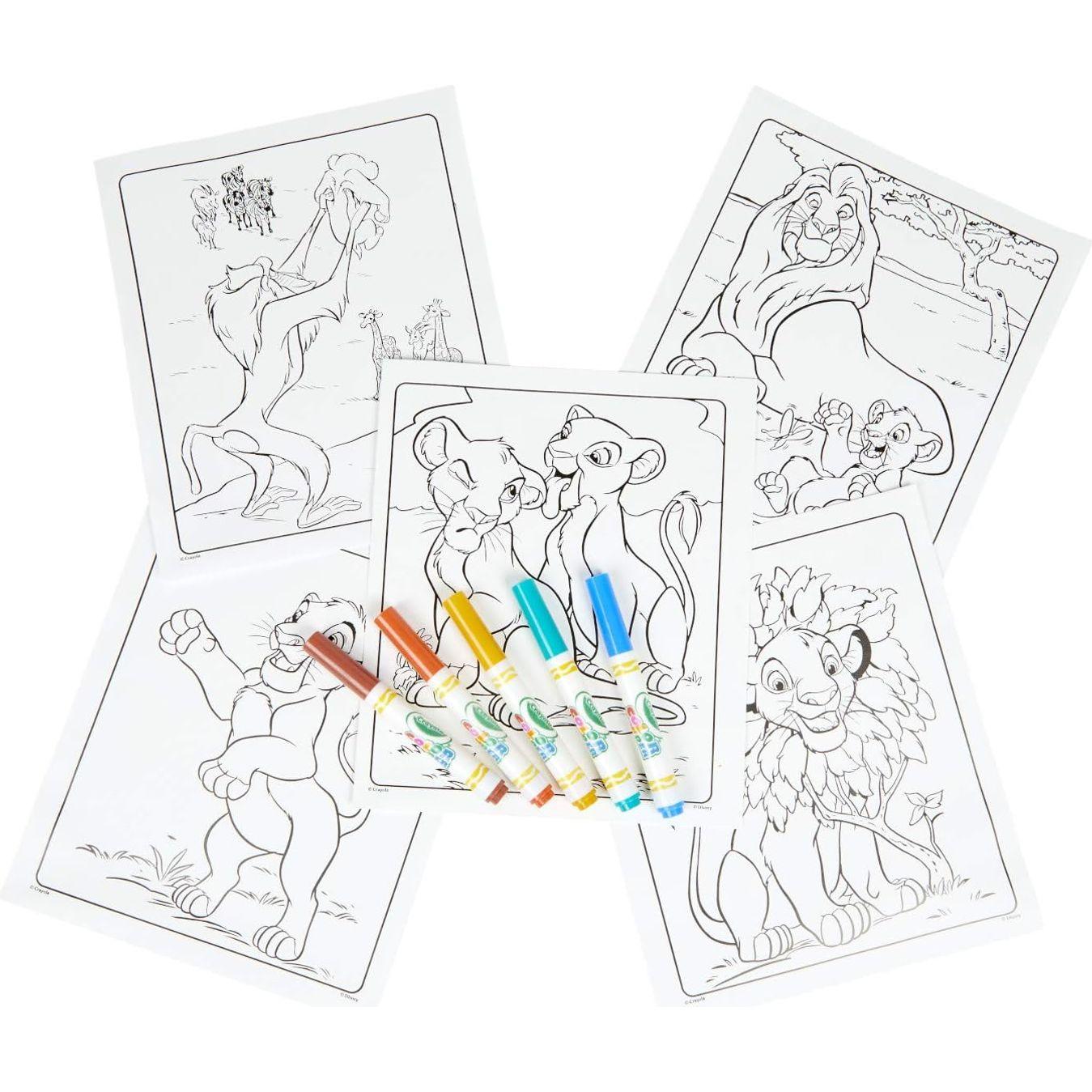 Crayola Color Lion King Pages & Markers Color Wonder Pad and Markers