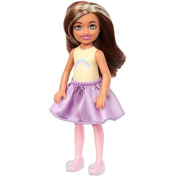 Barbie Chelsea Cutie Reveal Small Doll & Accessories, Brunette in Lion Costume, 6 Surprises, Color Change (Styles May Vary)