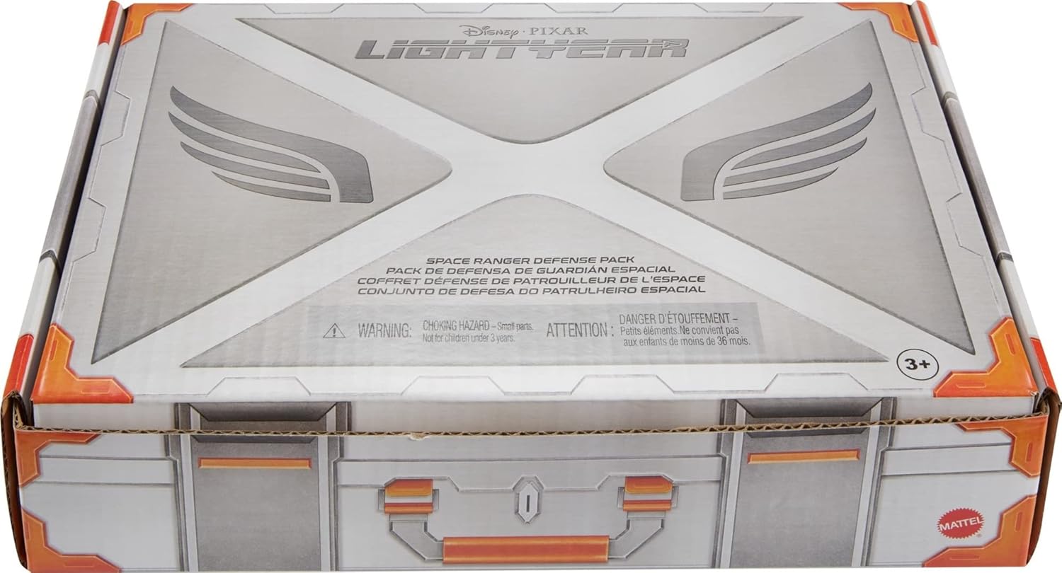 Mattel Disney and Pixar Lightyear Toy Figures & Accessories, Space Ranger Defense Set with Izzy & Buzz Lightyear Action Figures, Bug & 2 Weapons