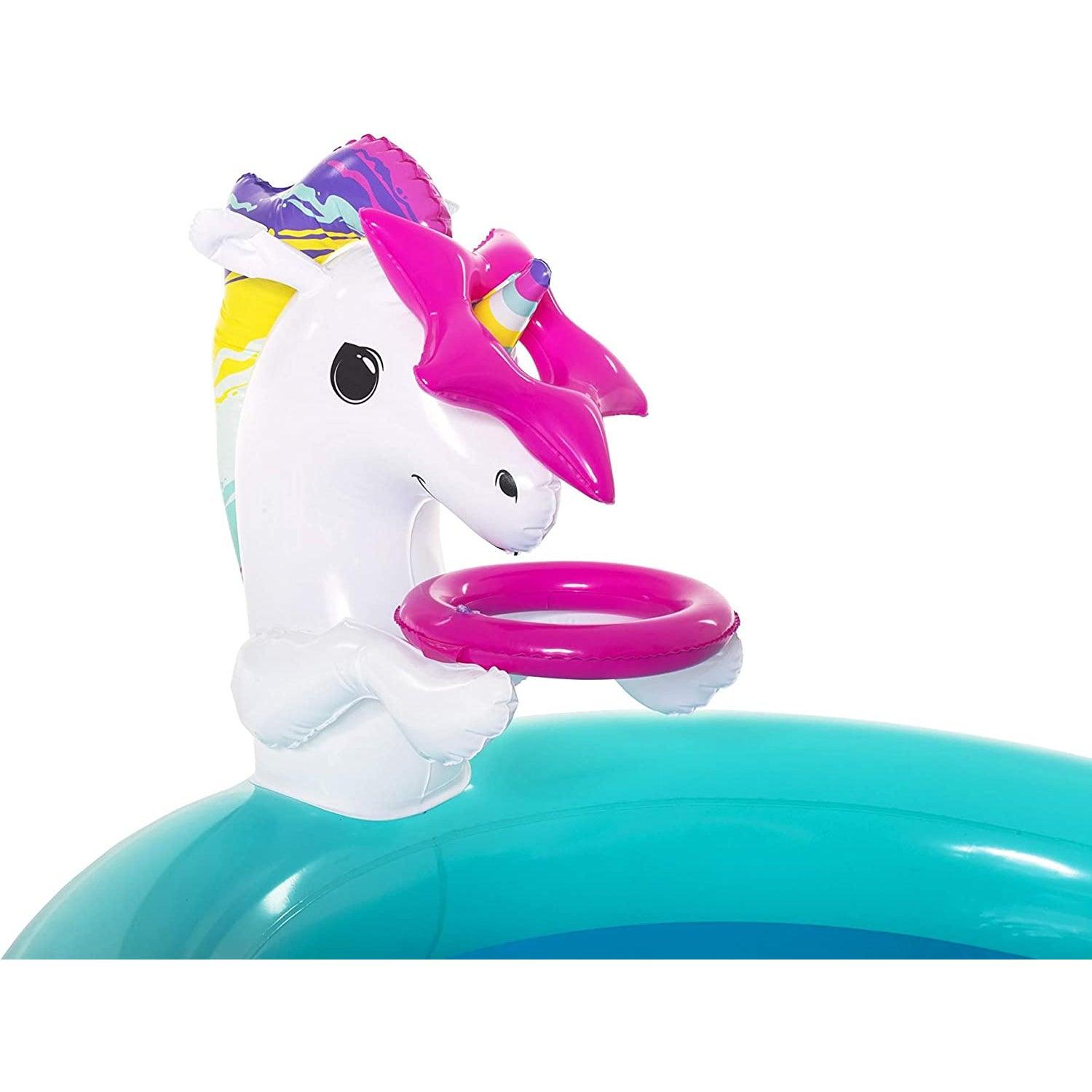 Bestway 53097 Inflatable Play Center with Inflatable Unicorn - BumbleToys - 8-13 Years, Boys, Eagle Plus, Floaters, Island, Sand Toys Pools & Inflatables