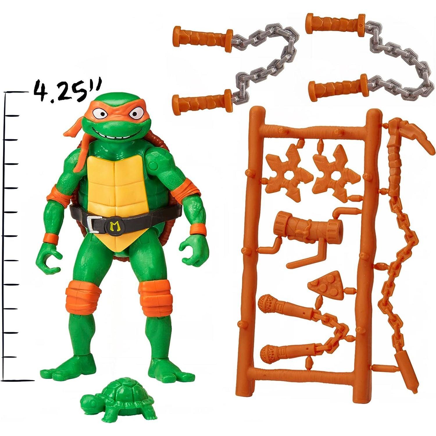 Teenage Mutant Ninja Turtles - Mutant Mayhem 4.25” Michelangelo Basic Action Figure