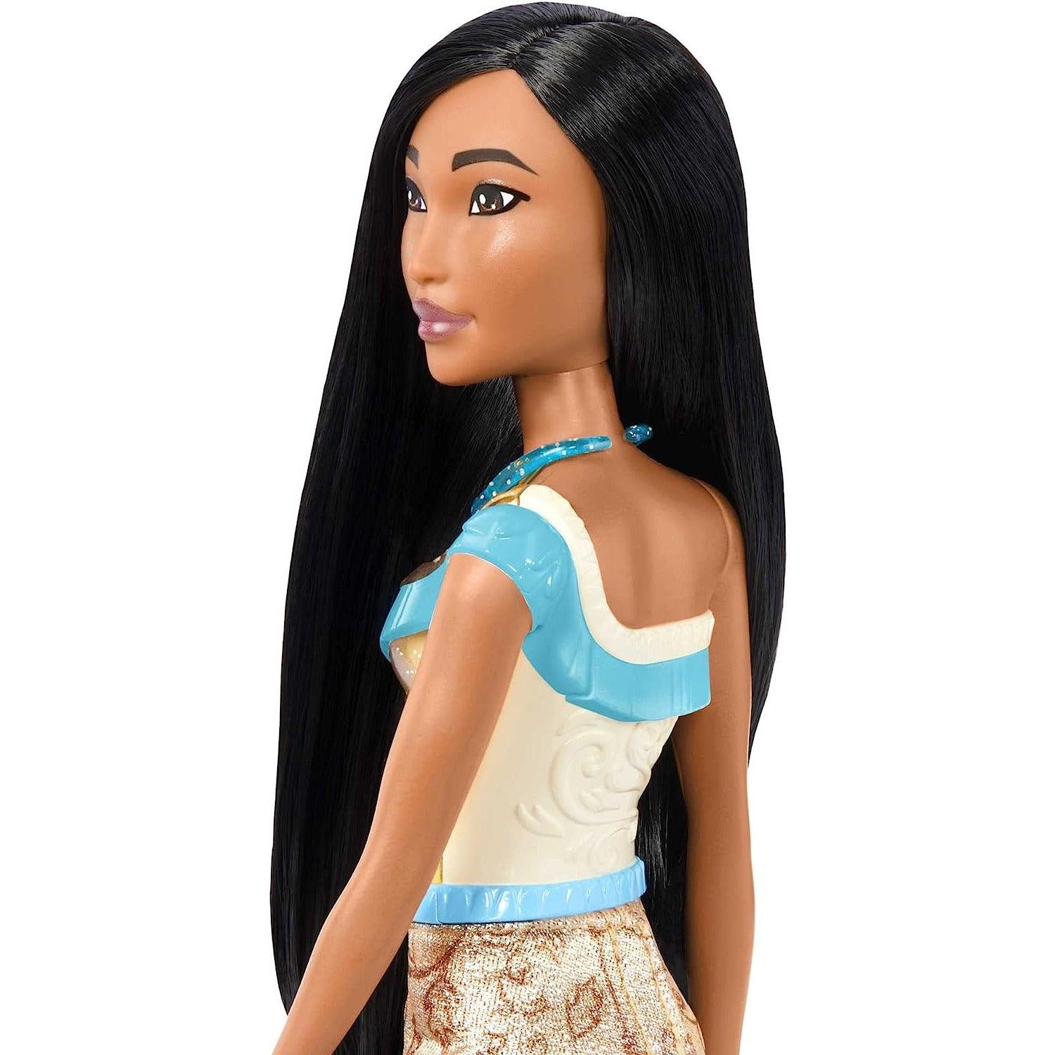 Mattel Disney Princess Pochontas Fashion Doll, Sparkling Look with Black Hair, Brown Eyes & Necklace Accessory - BumbleToys - 5-7 Years, Boys, Disney Princess, Fashion Dolls & Accessories, Girls, Mattel, Pre-Order