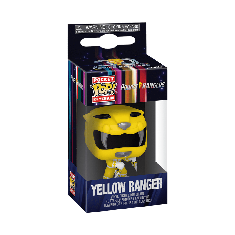 Funko Keychain Power Rangers  - Yellow Ranger (30TH ANNIVERSARY)