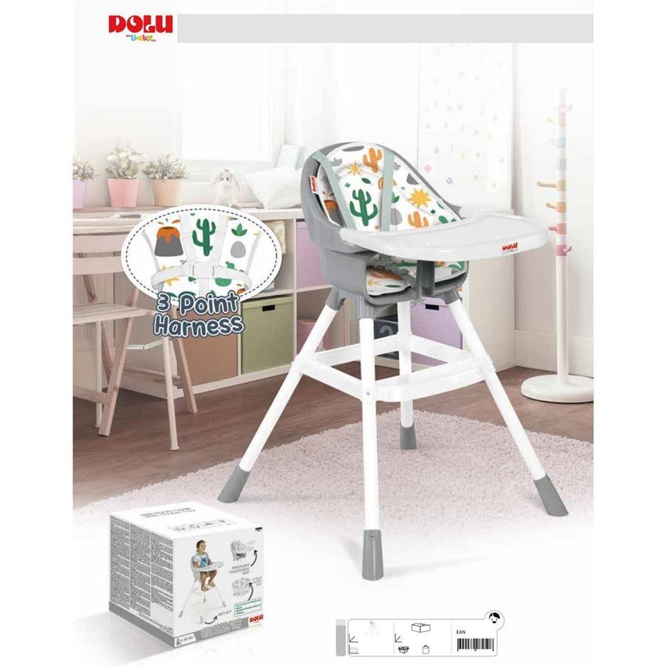 Dolu Full Highchair Grey For Babies