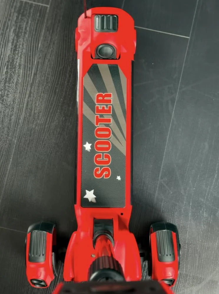 Children's Scooter Kids 3 Light up Big Wheels Folding Kids' Kick Scooter for Toddlers 3-8 years AT-27