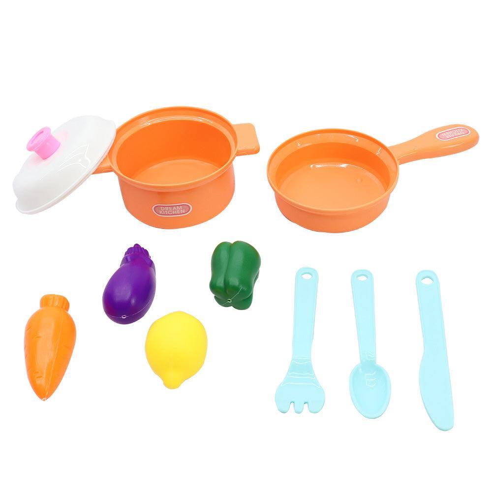 Dream Kitchen Set 10PCS - BumbleToys - Age: 3 +, Clearance, Girls, Kitchen, Kitchen & Play Sets, Kitchen Toys, Toy Land