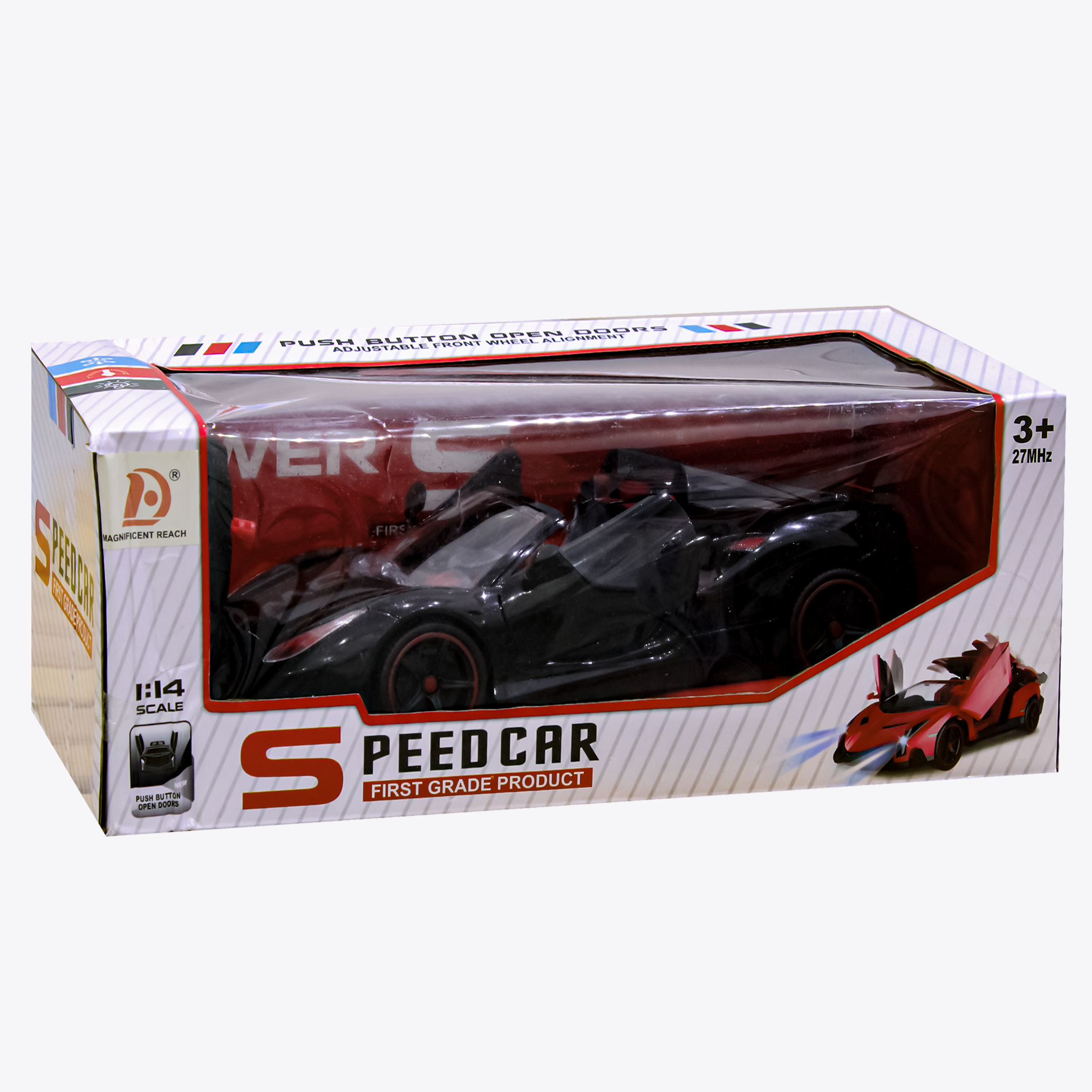 Speed Car Remote Control Open Door - Black