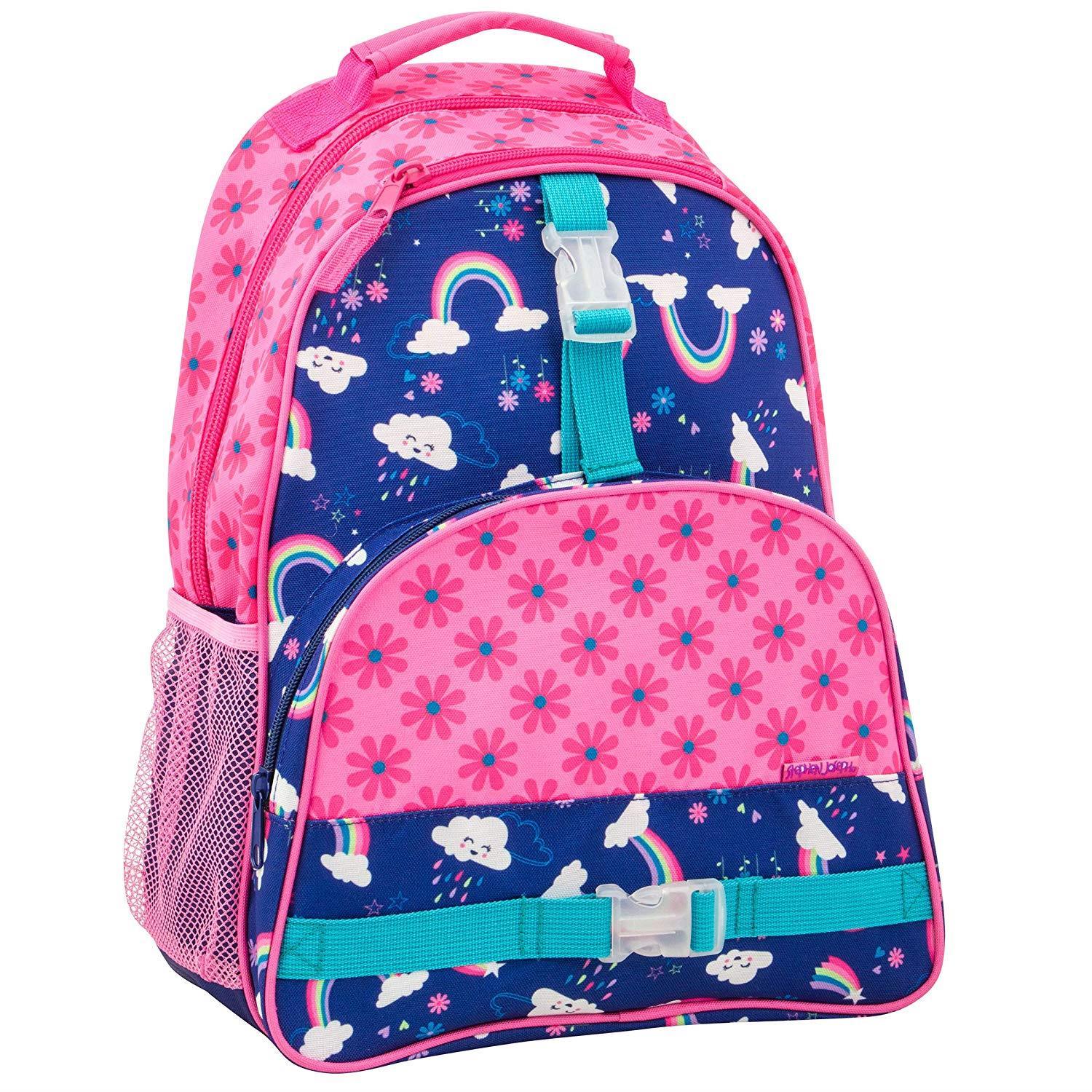Stephen Joseph All Over Print 16 inch Backpack Rainbow - BumbleToys - 5-7 Years, Backpack, Cecil, Girls, Pre-Order, School Supplies