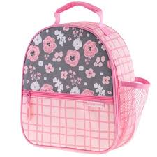 Stephen Joseph All Over Print Insulated Lunch Box – Charcoal Flower
