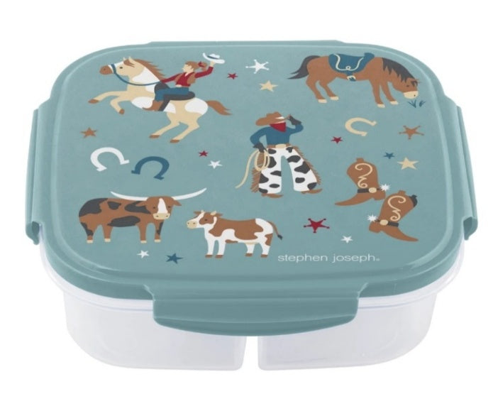 Stephen Joseph Snack Box with Built-In Ice Pack – Western