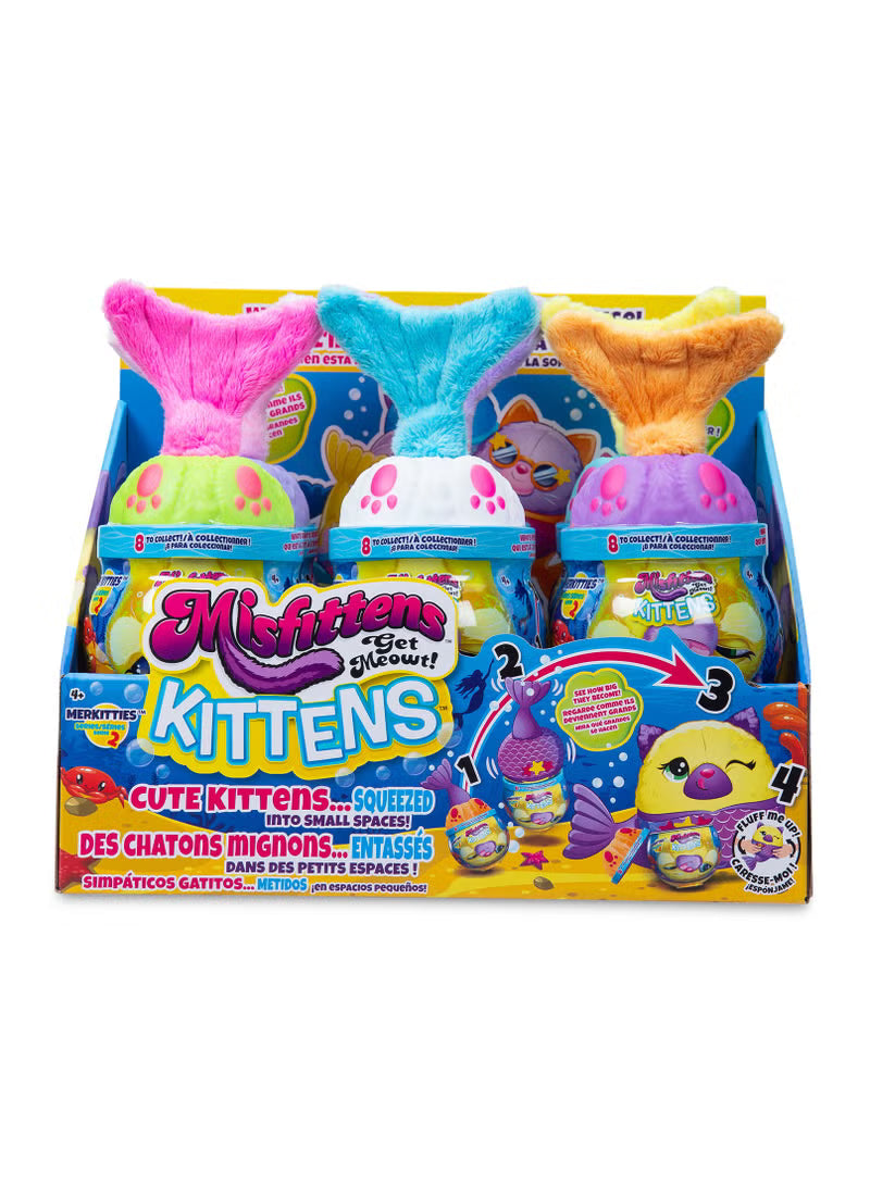 Basic Fun Misfittens Kittens Fishbowl ASSORTMENT - 1 Random Character