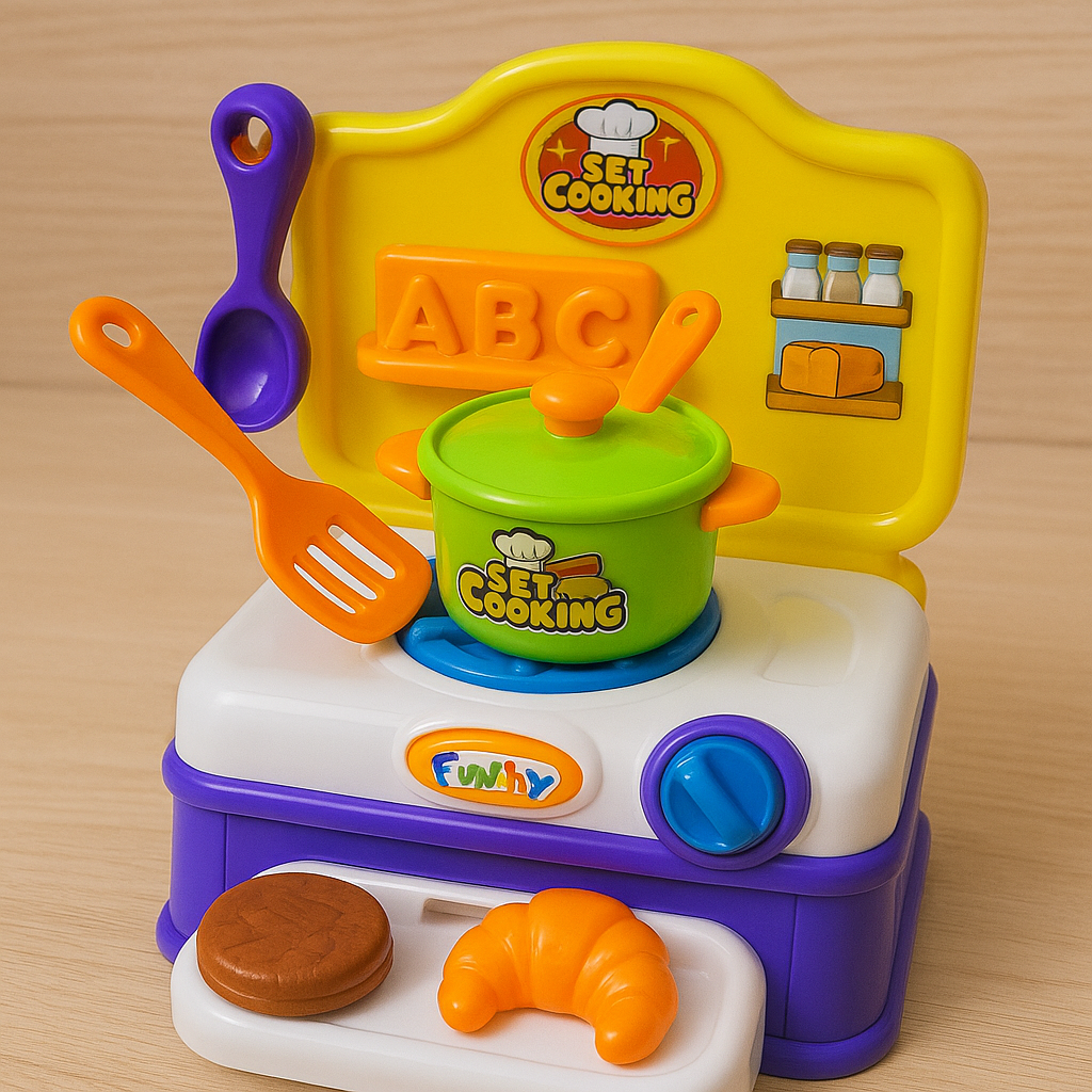 🍳 Smart Kitchen Playset – Mini Chef’s Learning & Cooking Fun Station