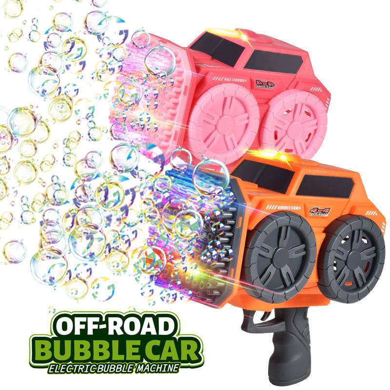 139-Hole Graffiti Bubble Machine Handheld Fully Automatic Bubble Gun - Pink