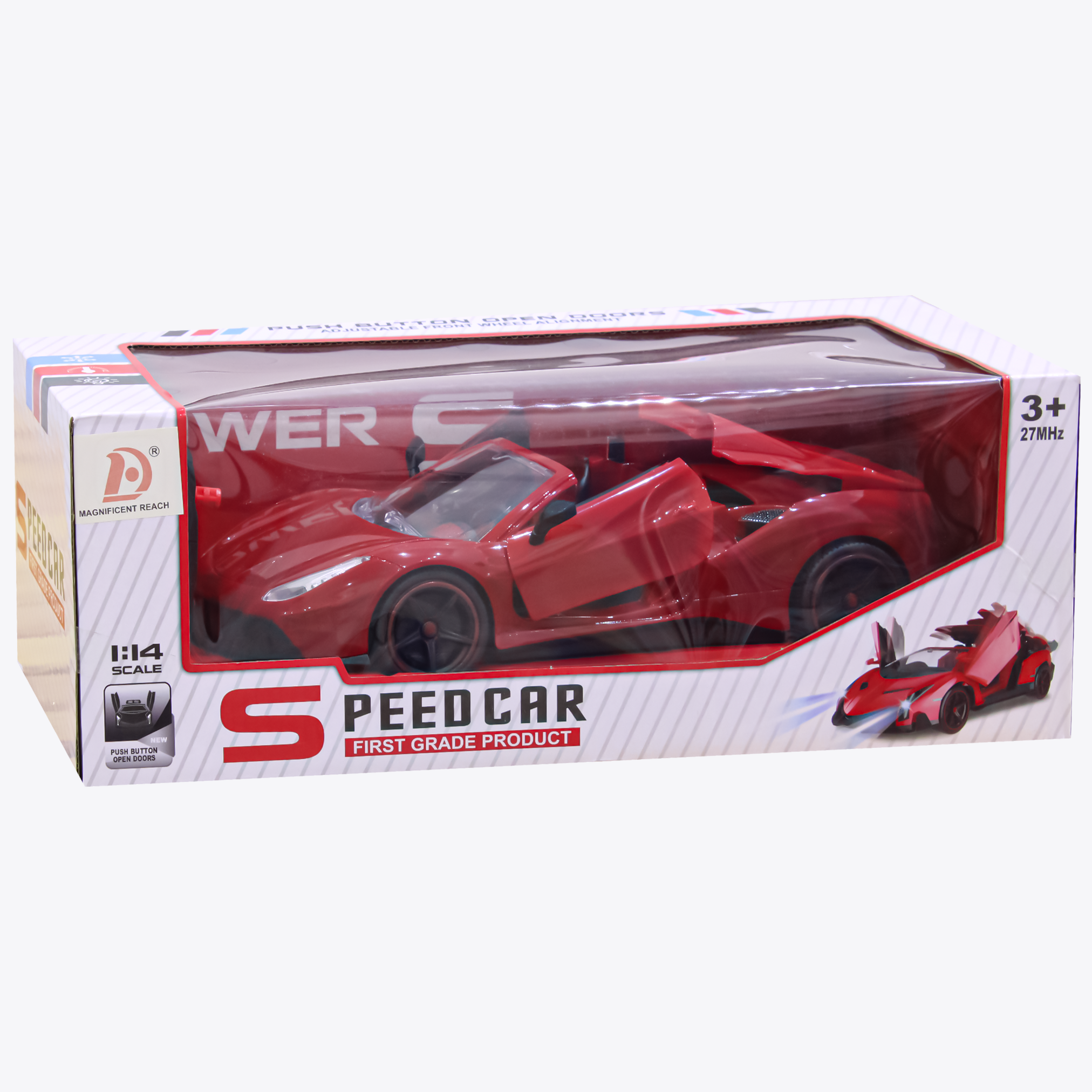 Speed Car Remote Control Open Door - Red