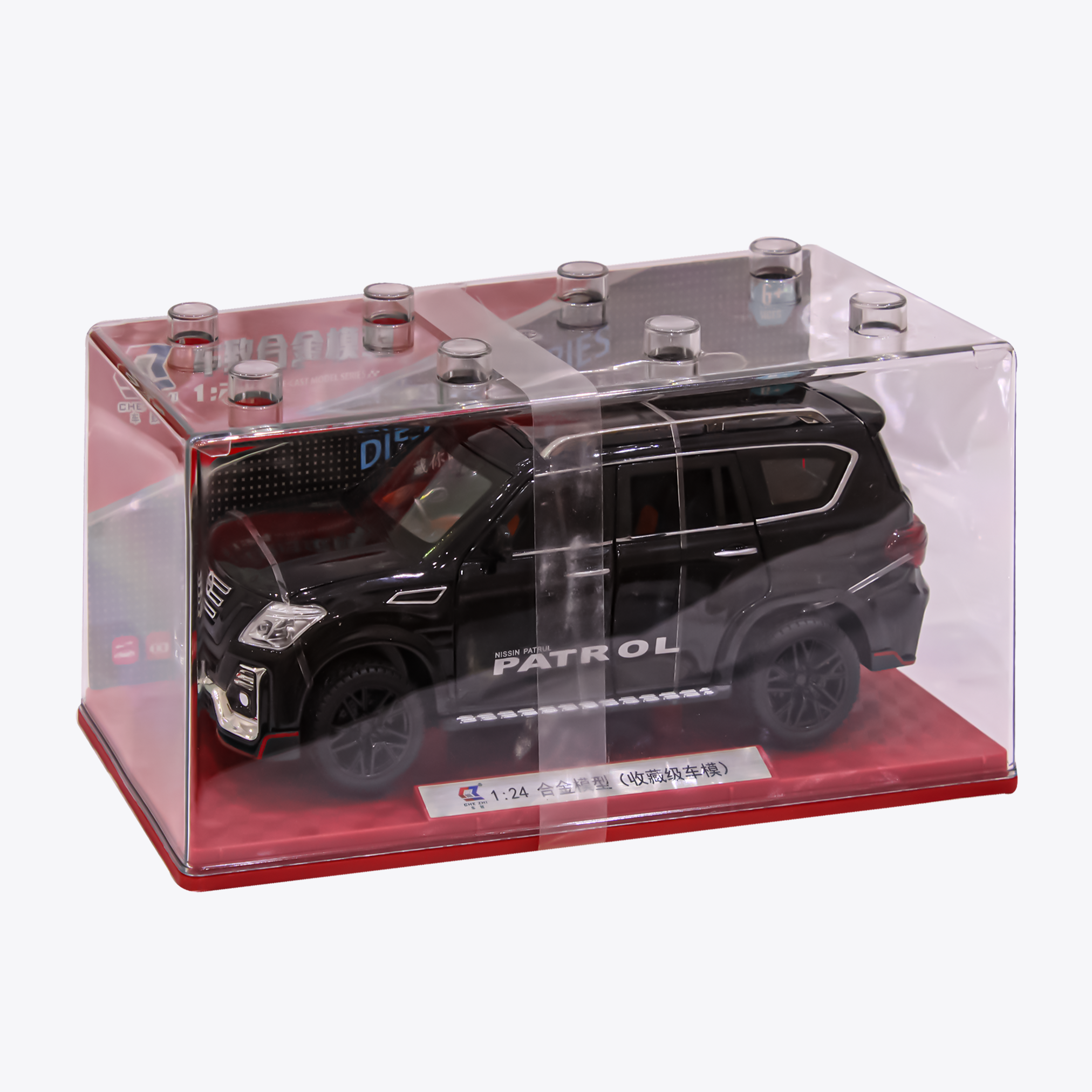 CHE ZHI Toy Car Diecast 1:24 Scale Nissan Patrol Black