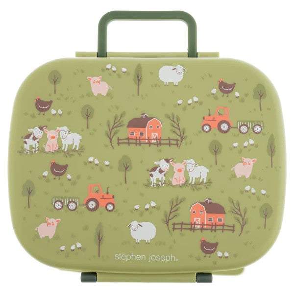 Stephen Joseph Bento Box with Removable Tray – Farm, 700ml