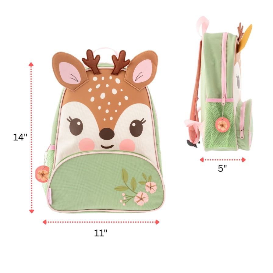 Stephen Joseph Sidekicks 3D Character Backpack – Deer, 36cm