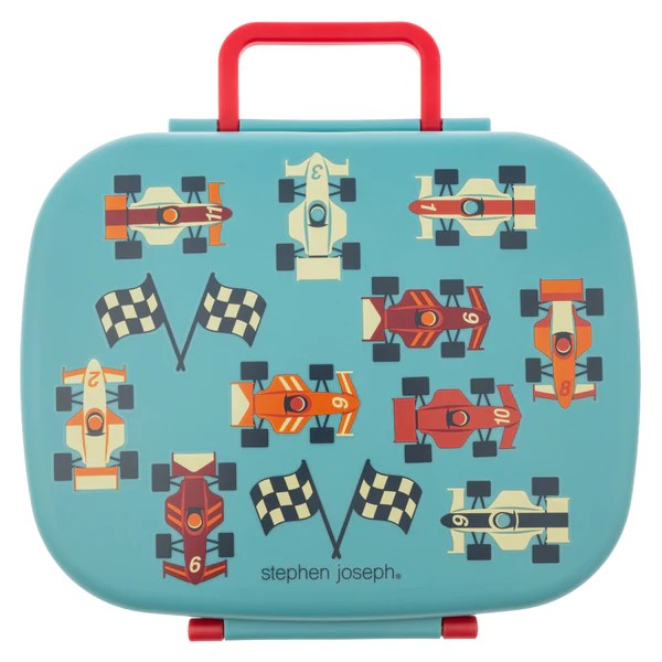 Stephen Joseph Bento Box with Removable Tray – Racecar, 700ml
