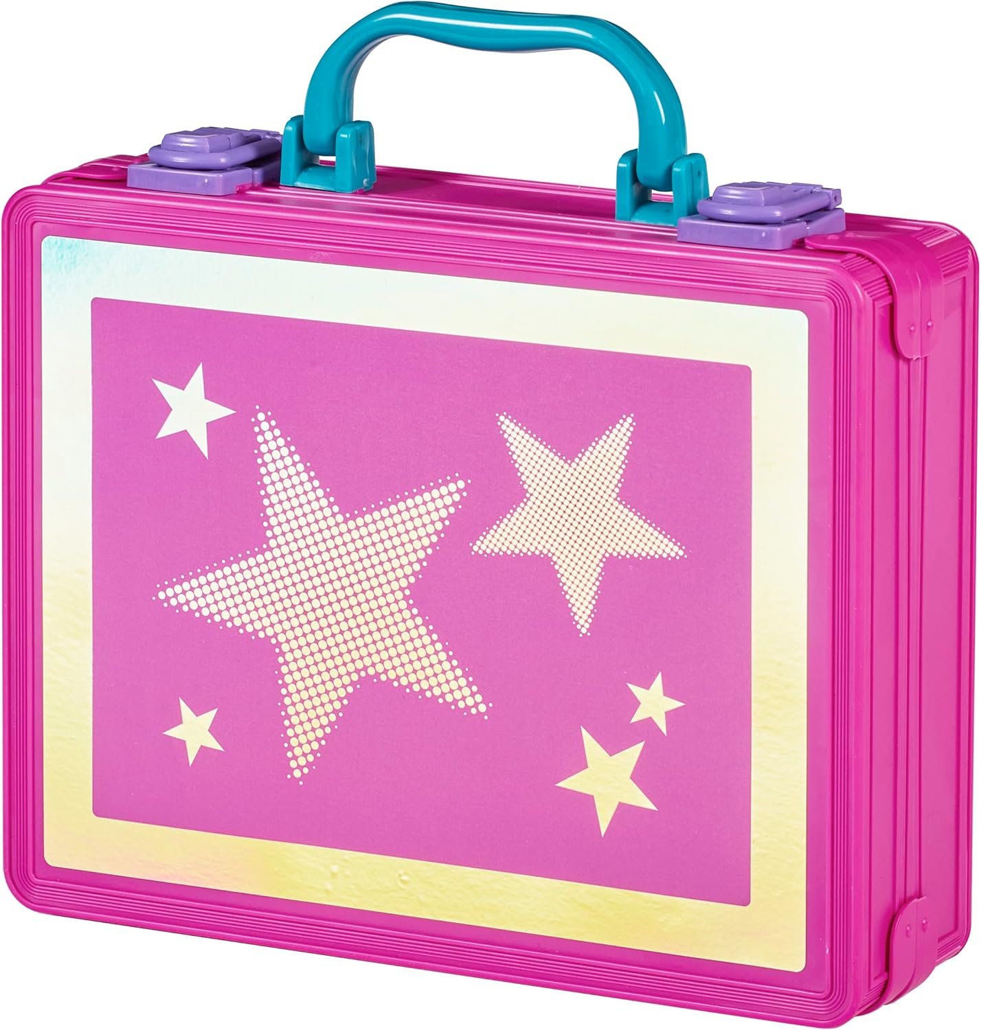 Cra-Z-Art 17362 Shimmer N Sparkle Light up Beauty Pink Case for Children with Hollywood Style Lights Real Washable Makeup for Kids, Black
