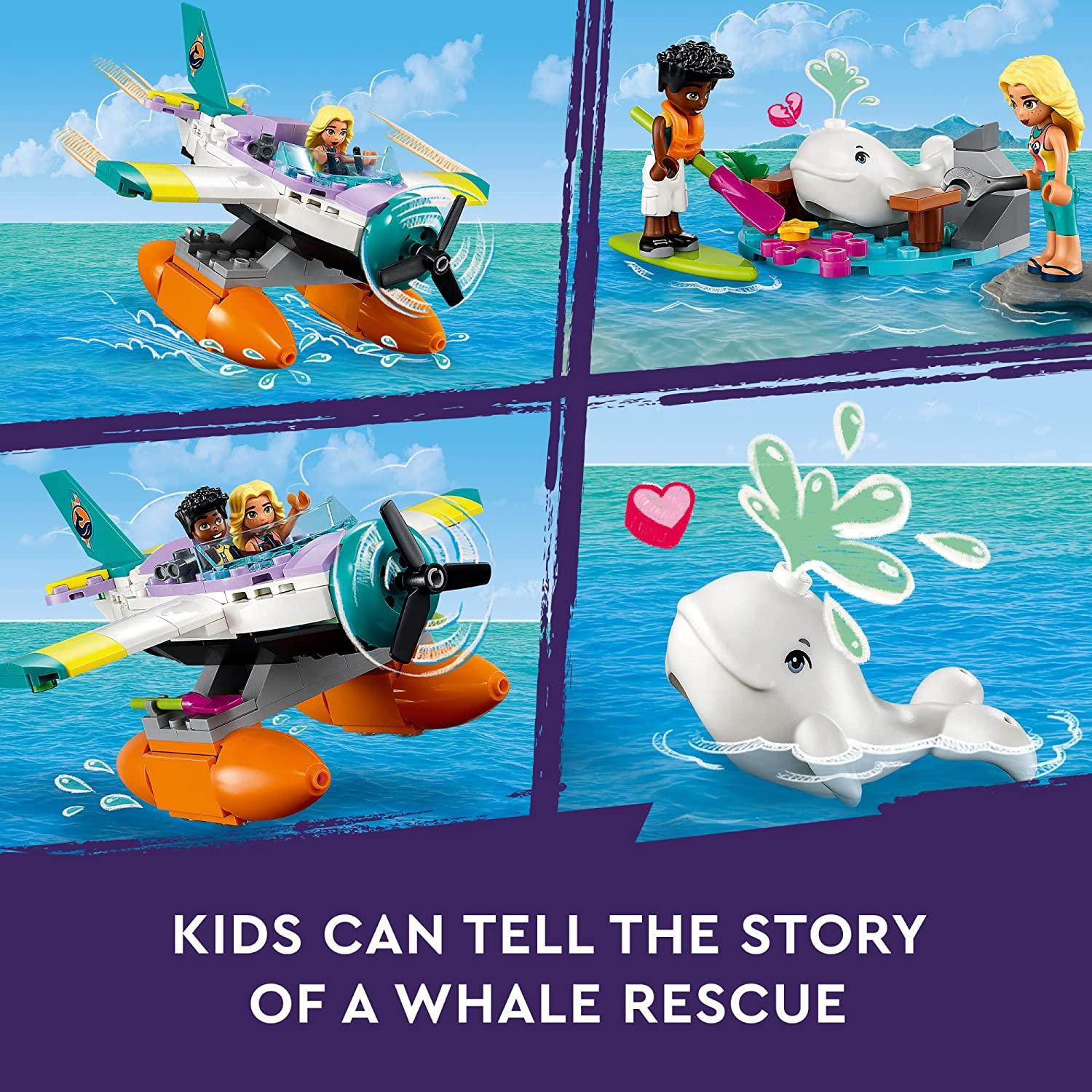 LEGO Friends Sea Rescue Plane 41752 Building Toy, Creative Fun for Girls and Boys Ages 6+ (203 Pieces) - BumbleToys - 5-7 Years, Boys, Friends, LEGO, OXE