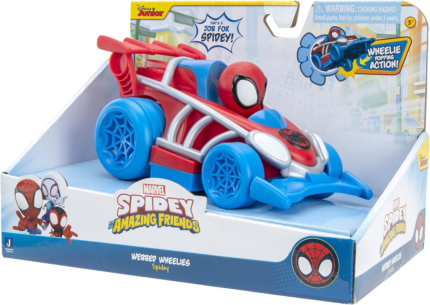 Disney Junior Marvel Spidey and His Amazing Friends Webbed Wheelie Vehicle - Spidey