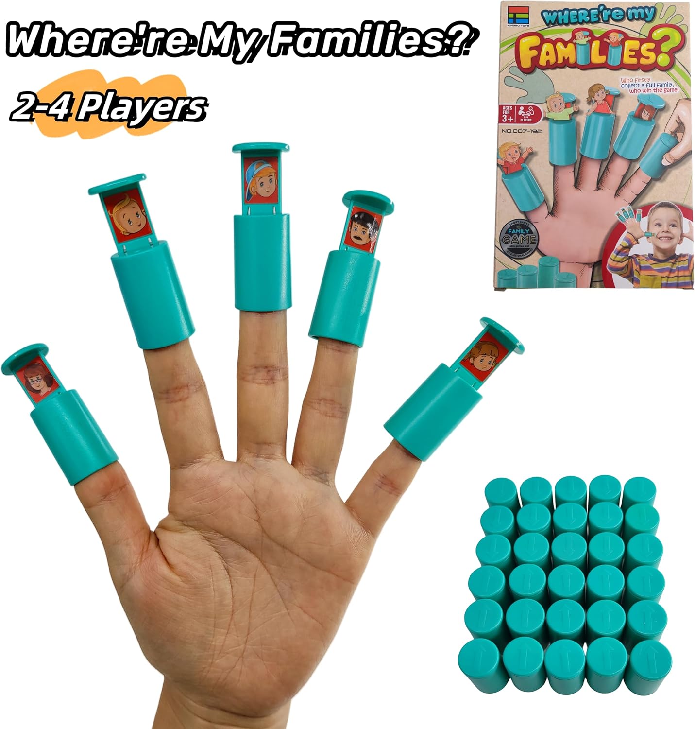 Ybgocot Kids Game,Family Game,Where're My Families Game for 2-4 Players Board Game 007-192