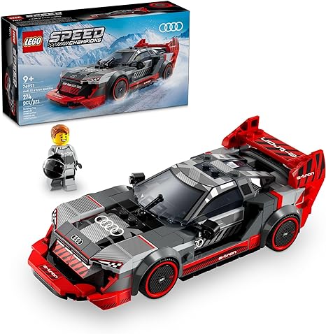 LEGO 76921 Speed Champions Audi S1 e-tron Quattro Race Car Toy Vehicle, Buildable Audi Toy Car Model for Kids, Red Toy Car for Build and Display