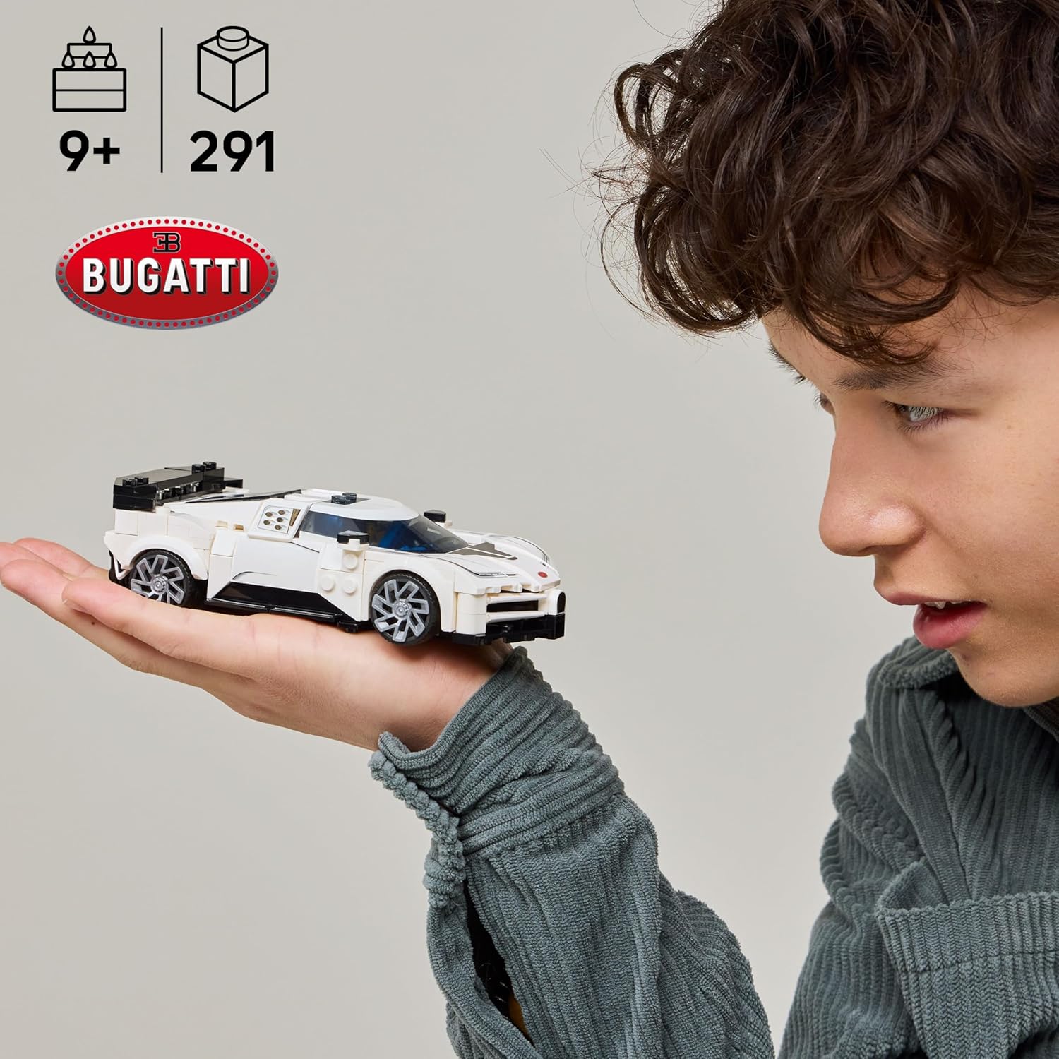 LEGO 77240 Speed Champions Bugatti Centodieci Hyper Sports Car Toy - Model Kit & Pretend Play Toy for Boys & Girls, Ages 9+