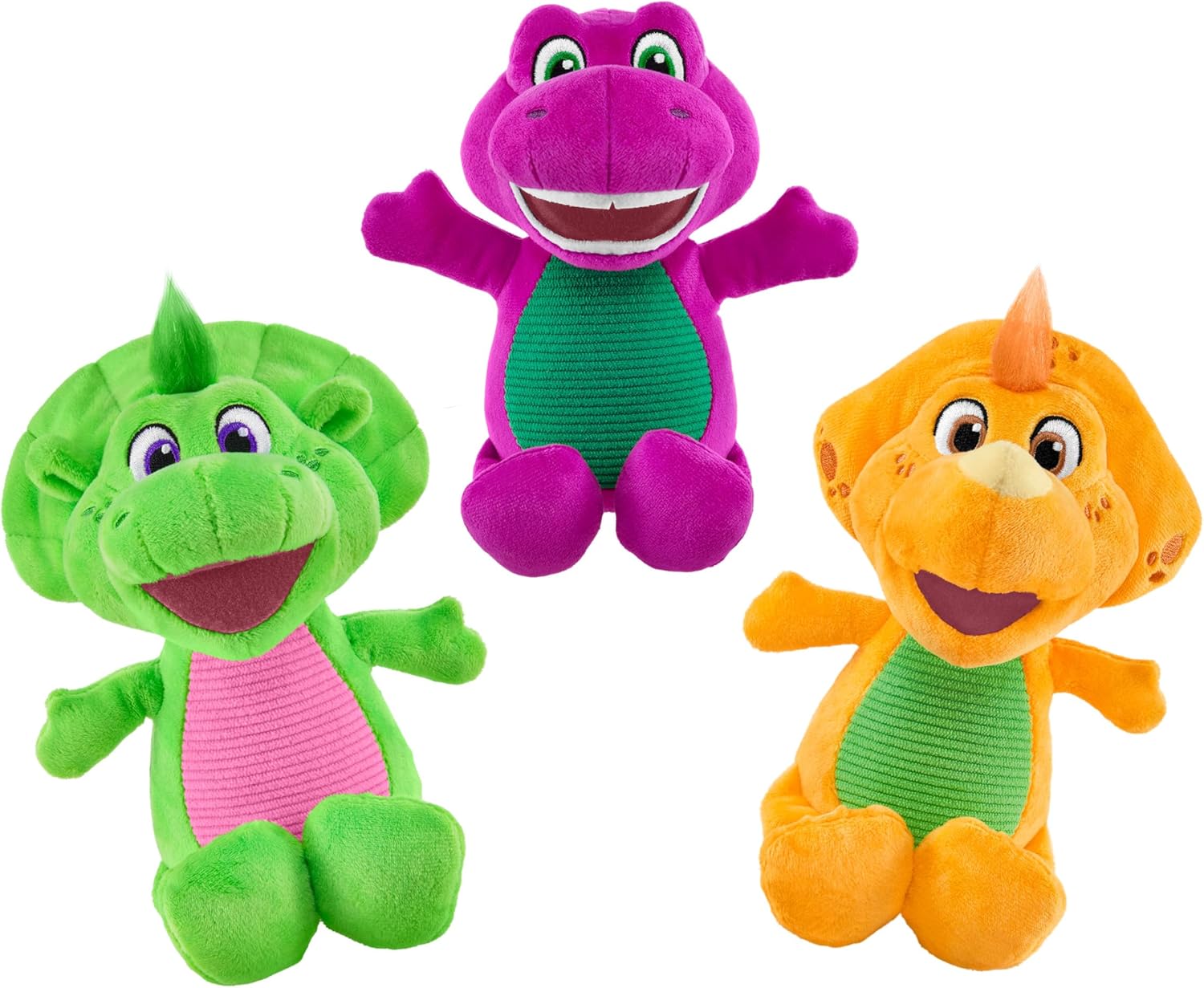 Barney World Toddler Toy Plush Dinosaur Character for Preschool Pretend Play Kids Ages 2+ Years 21 cm