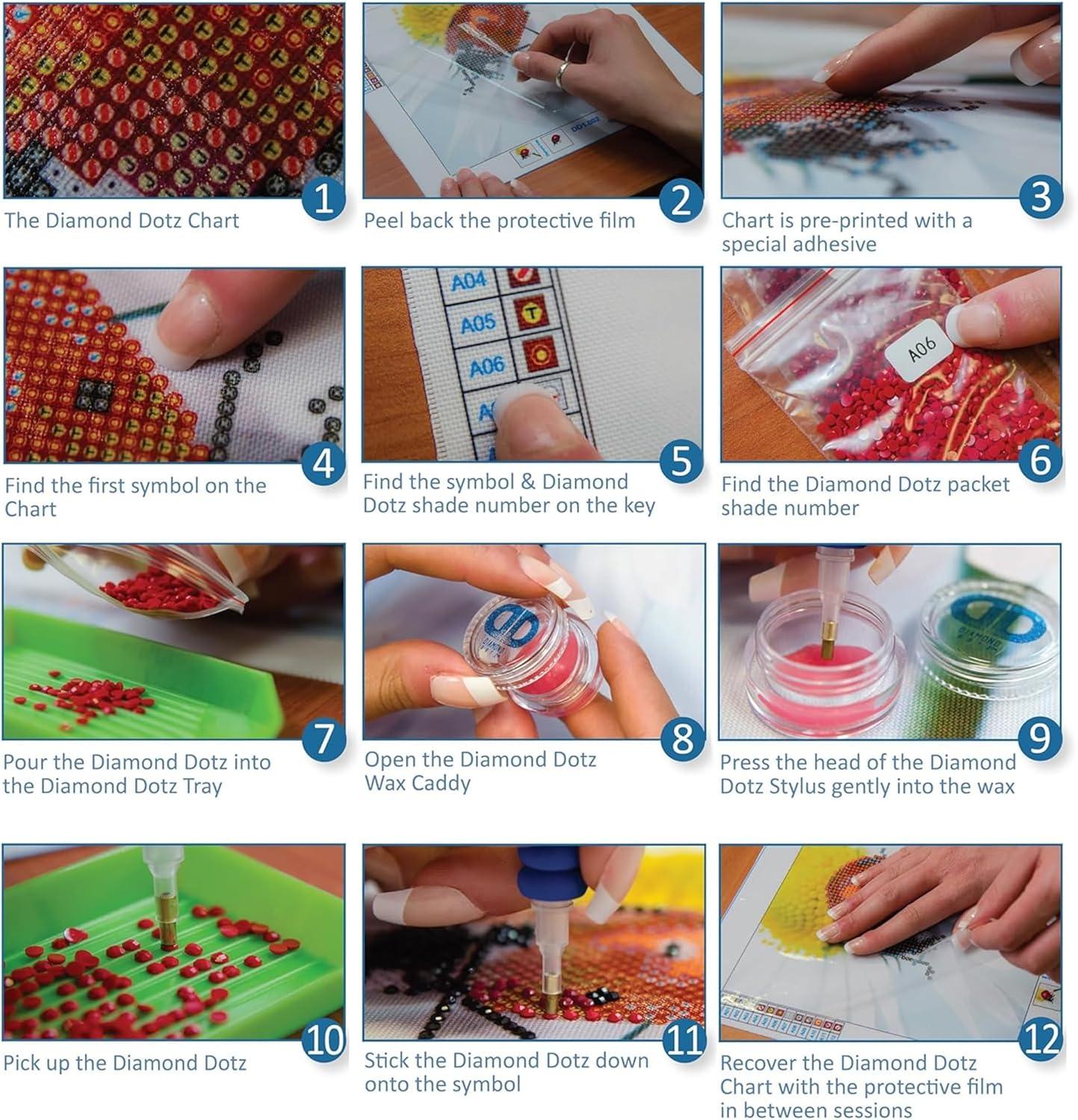 مجموعة فنية من الماس من سيمبلي دوتز مقاس 5.1 بوصة × 5.1 بوصة - صداقة باو باترول