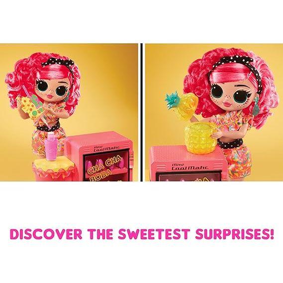 LOL Surprise OMG Sweet Nails – Pinky Pops Fruit Shop with 15 Surprises, Including Real Nail Polish, Press On Nails, Sticker Sheets, Glitter, 1 Fashion Doll, and More!