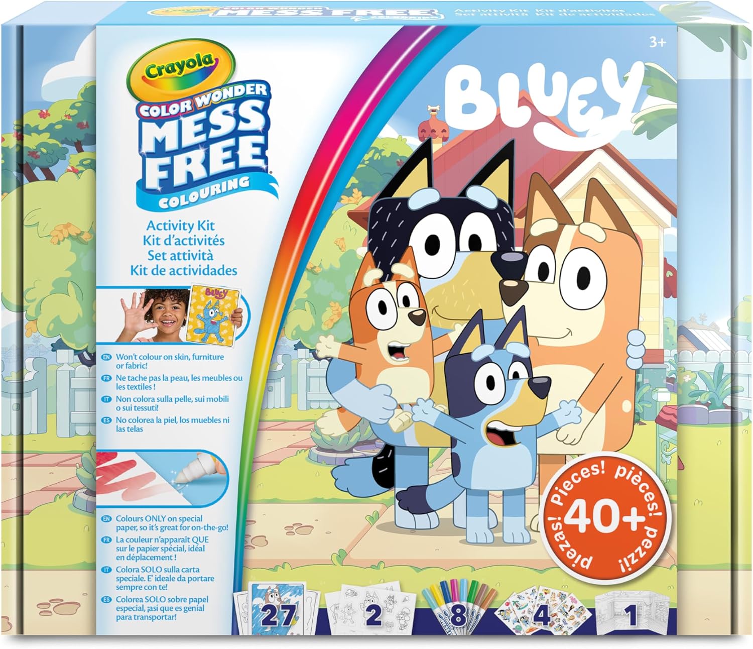 مجموعة أنشطة كرايولا كولور وندر بلوي | متعة تلوين خالية من الفوضى | تتضمن أكثر من 40 قطعة