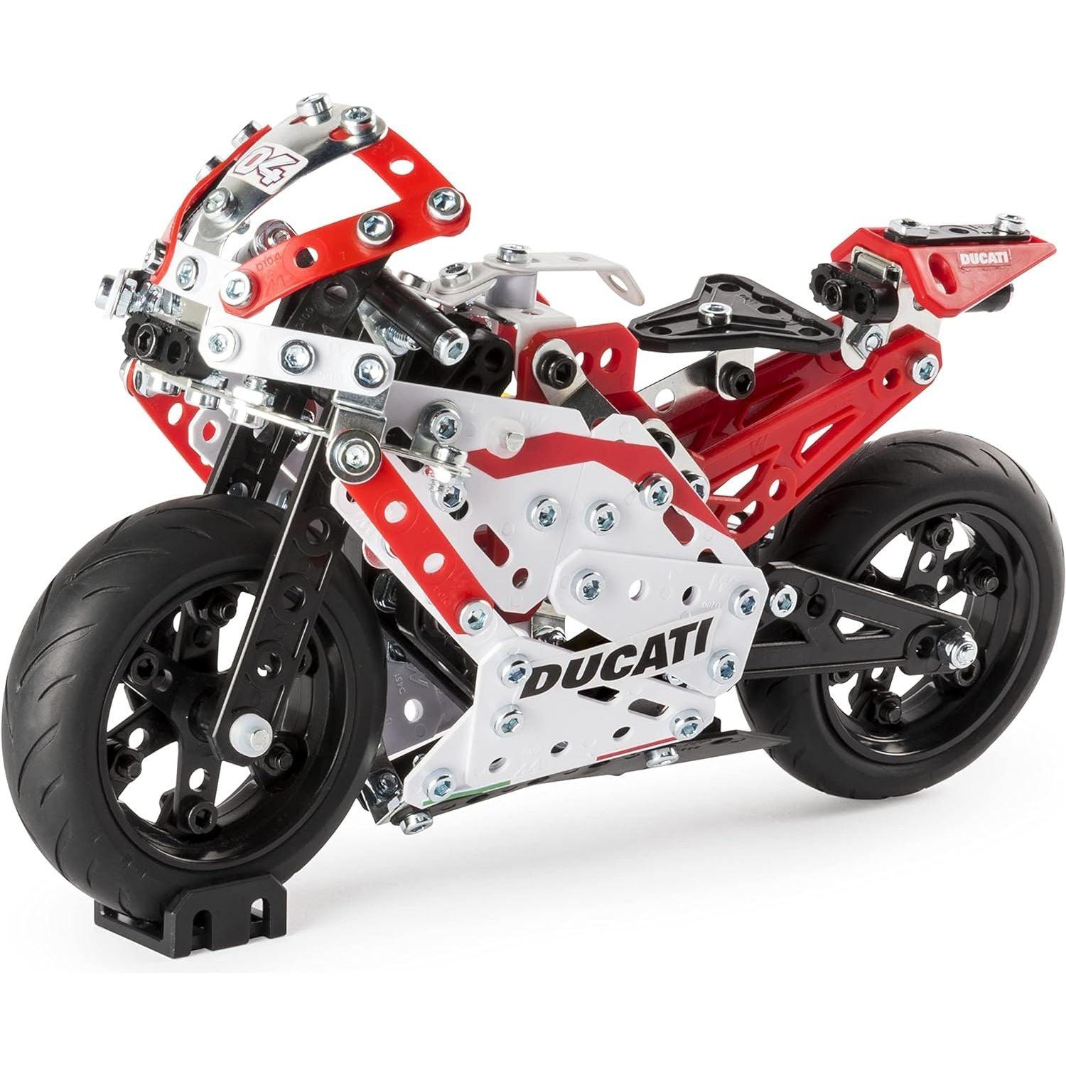 Meccano – Ducati Desmosedici GP S.T.E.A.M Building Kit with Coil-spring Suspension, for Ages 10 and Up