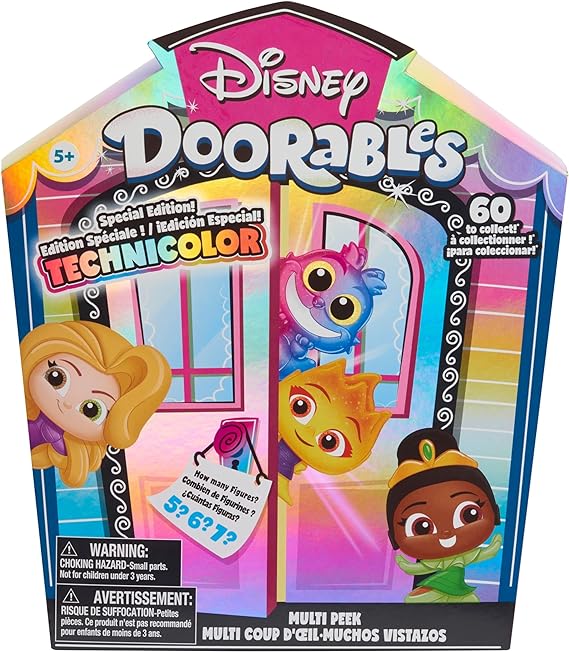 Just Play Disney Doorable series 11 Multi Peek Technicolor Takeover, 1.5-inch