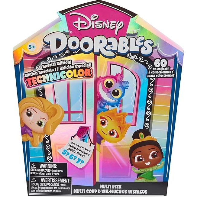 Just Play Disney Doorable series 11 Multi Peek Technicolor Takeover, 1.5-inch