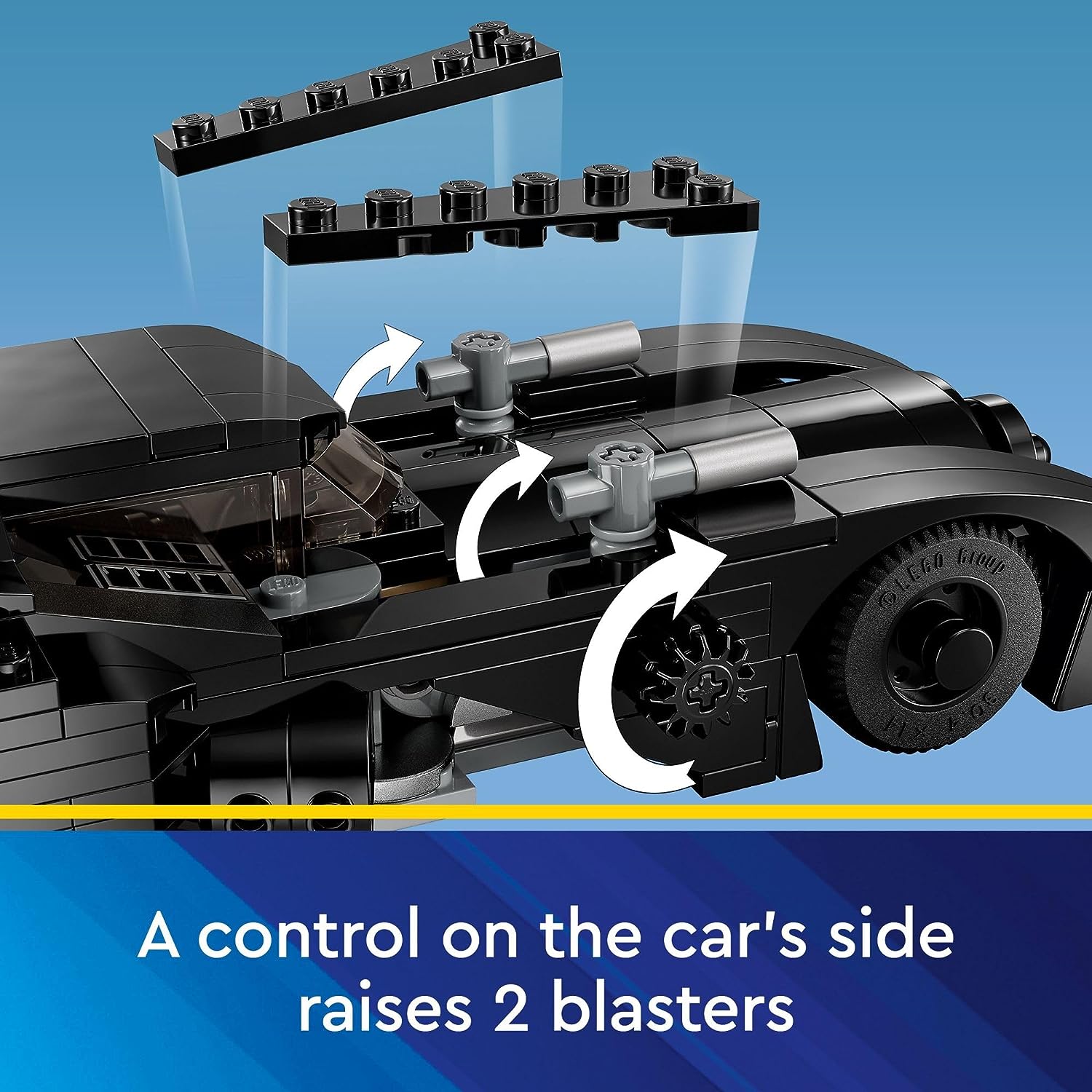مجموعة ألعاب البناء DC Batmobile من LEGO DC: Batman vs. The Joker Chase 76224، تتميز لعبة DC Super Hero هذه بمركبة Batman المميزة المزودة بأسلحة وقمرة قيادة صغيرة متوافقة، هدية DC