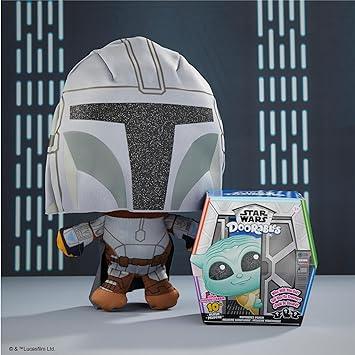 Just Play Star Wars™ Doorables Puffables Plush – Star Wars: The Mandalorian™, 10-inch Squishy Plush Featuring Glitter Eyes, Styles May Vary