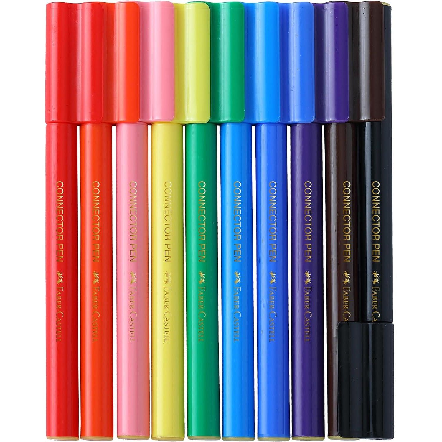 Faber-Castell Connector Fibretip Colors - Pack of 10