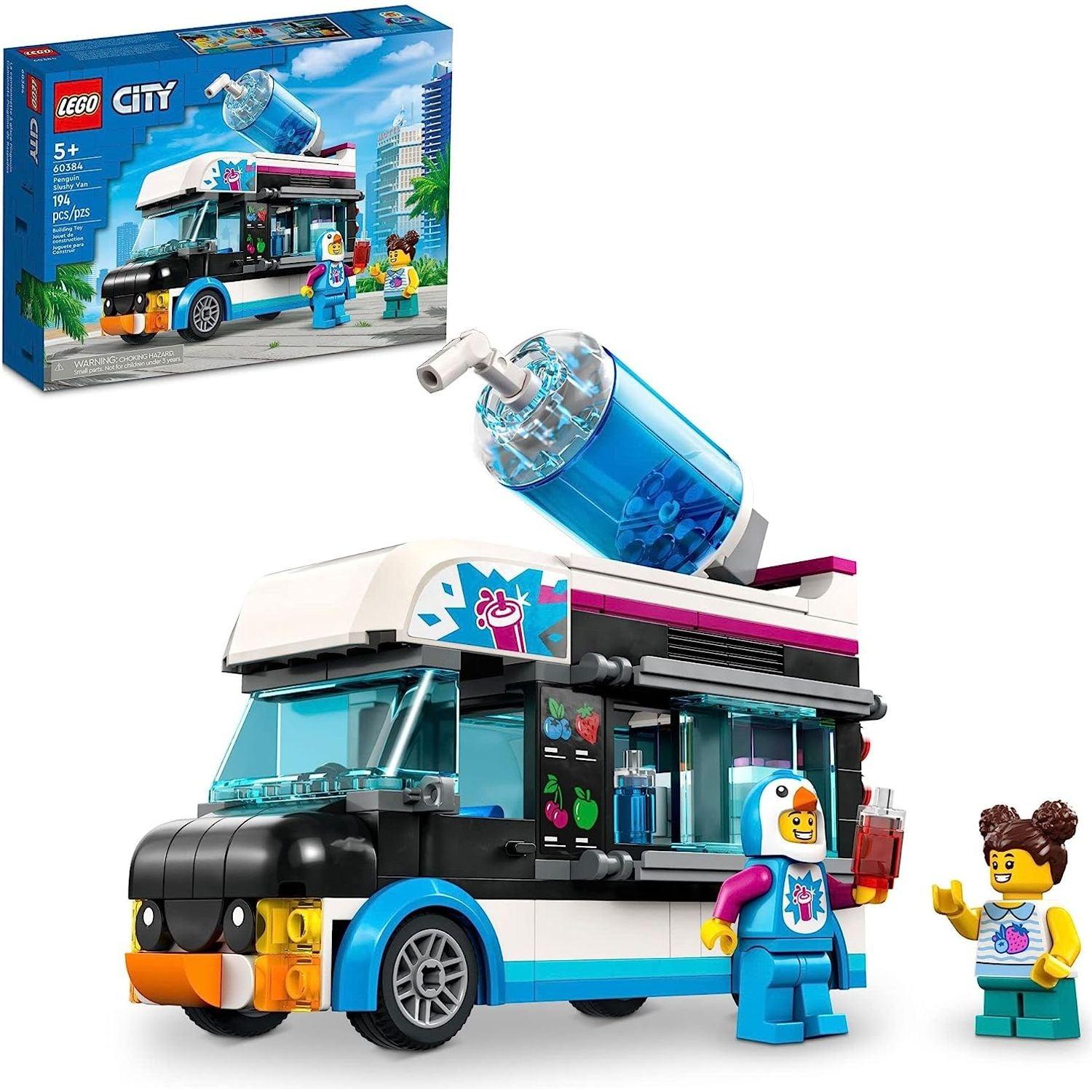 LEGO City 60384  Penguin Slushy Van Building Toy Set (194 Pieces)