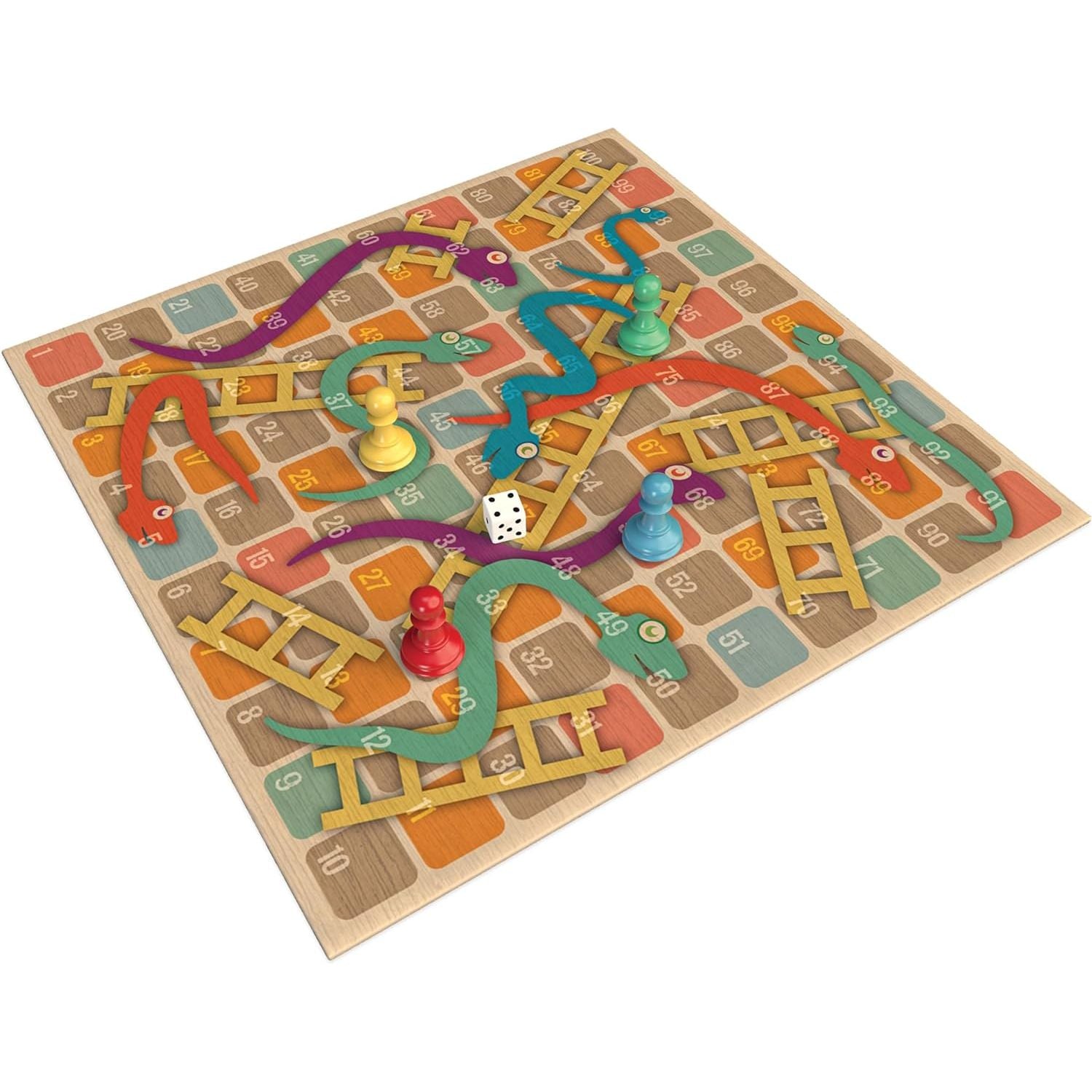 Spin Master Games Classic Game Snakes & Ladders inFoilBox