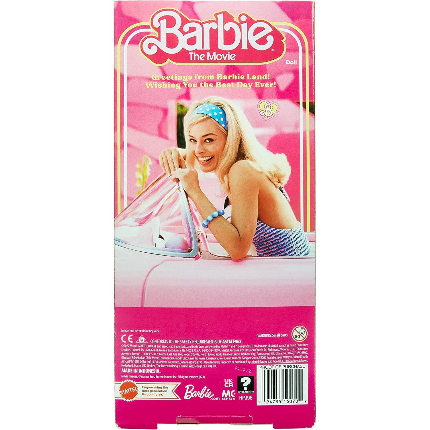 Barbie The Movie Doll, Collectible Doll Wearing Pink and White Gingham Dress with Daisy Chain Necklace - BumbleToys - 5-7 Years, Barbie, Boys, Disney Princess, dup-review-publication, Fashion Dolls & Accessories, Girls, Mattel