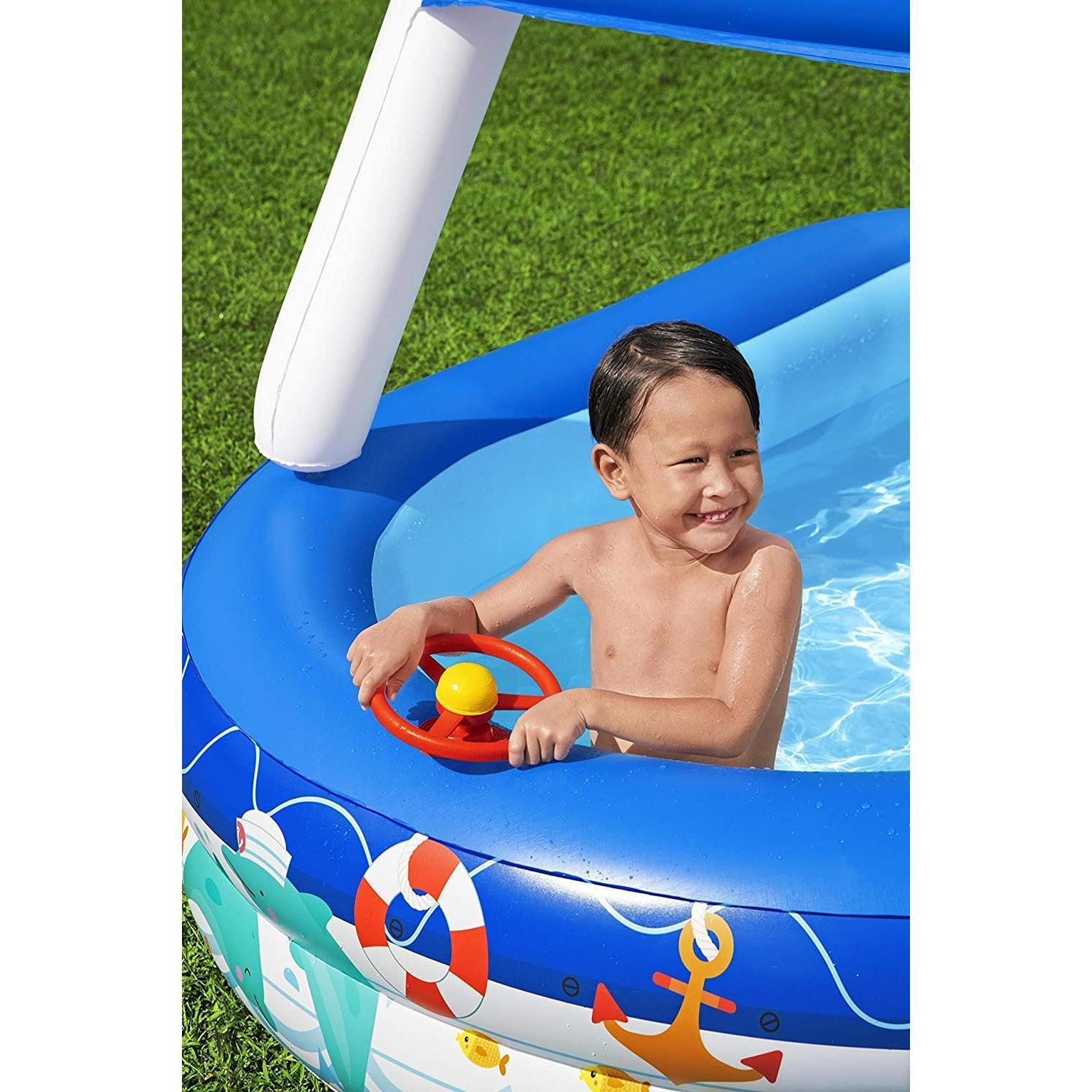 Bestway 54370 Sea Captain Family Pool 213X155X132 - BumbleToys - 8-13 Years, Boys, Eagle Plus, Floaters, Girls, Sand Toys Pools & Inflatables