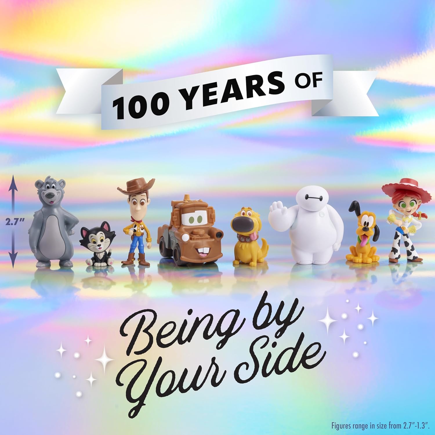 Just Play Disney 100 Years of Being By Your Side, Limited Edition 8-piece Figure Set, Kids Toys for Ages 3