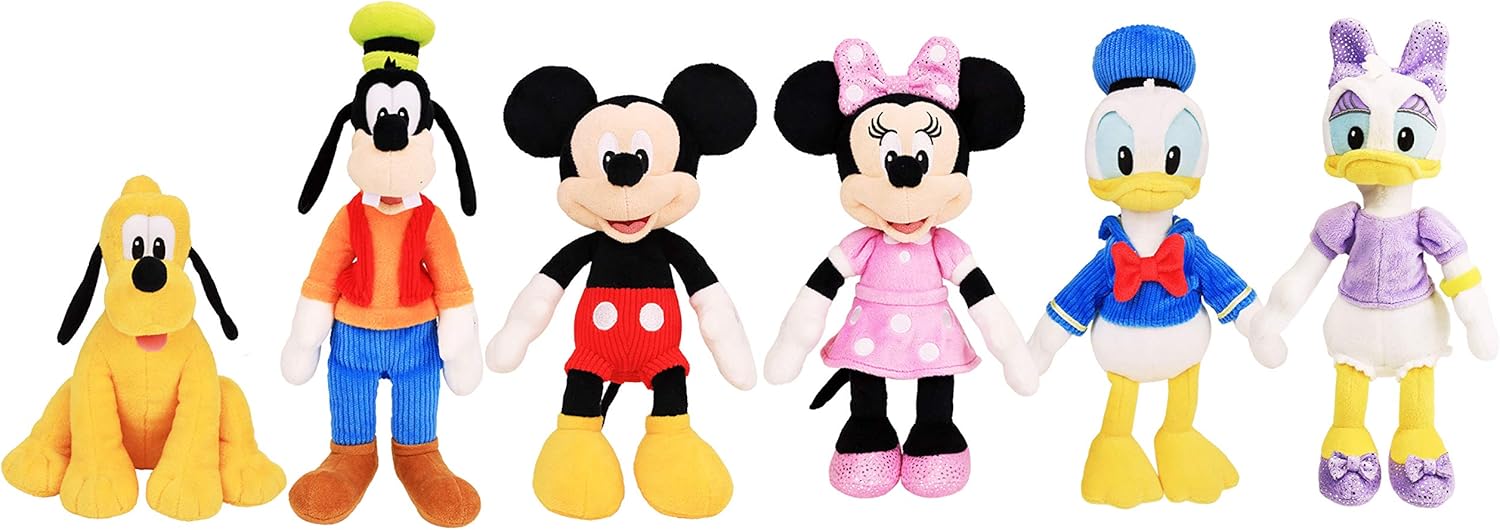 Disney Junior Mickey Mouse Bean Plush Mickey Mouse Stuffed Animal, Kids Toys for Ages 2 Up by Just Play