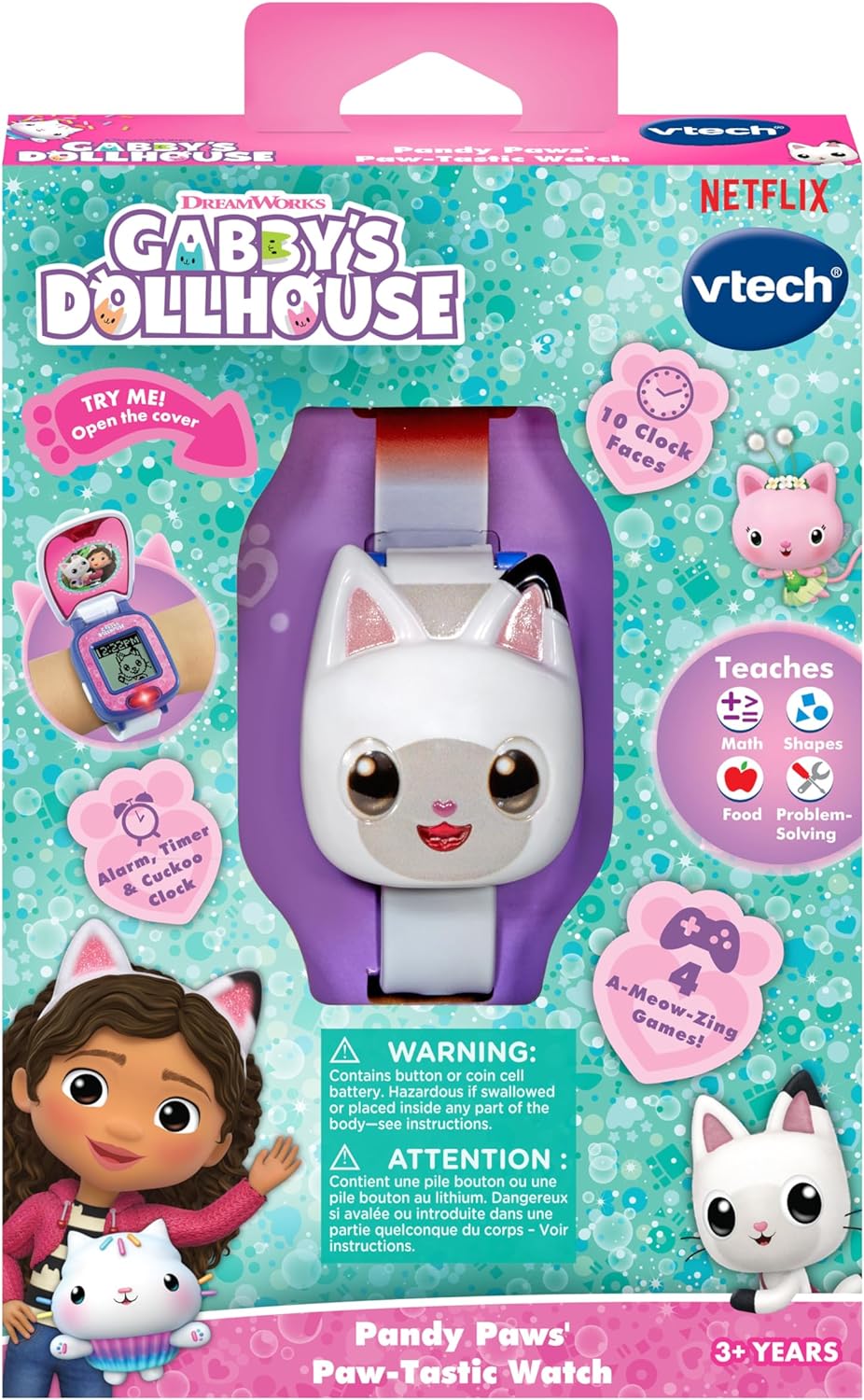 VTech Gabby's Dollhouse Pandy Paws' Paw-Tastic Watch