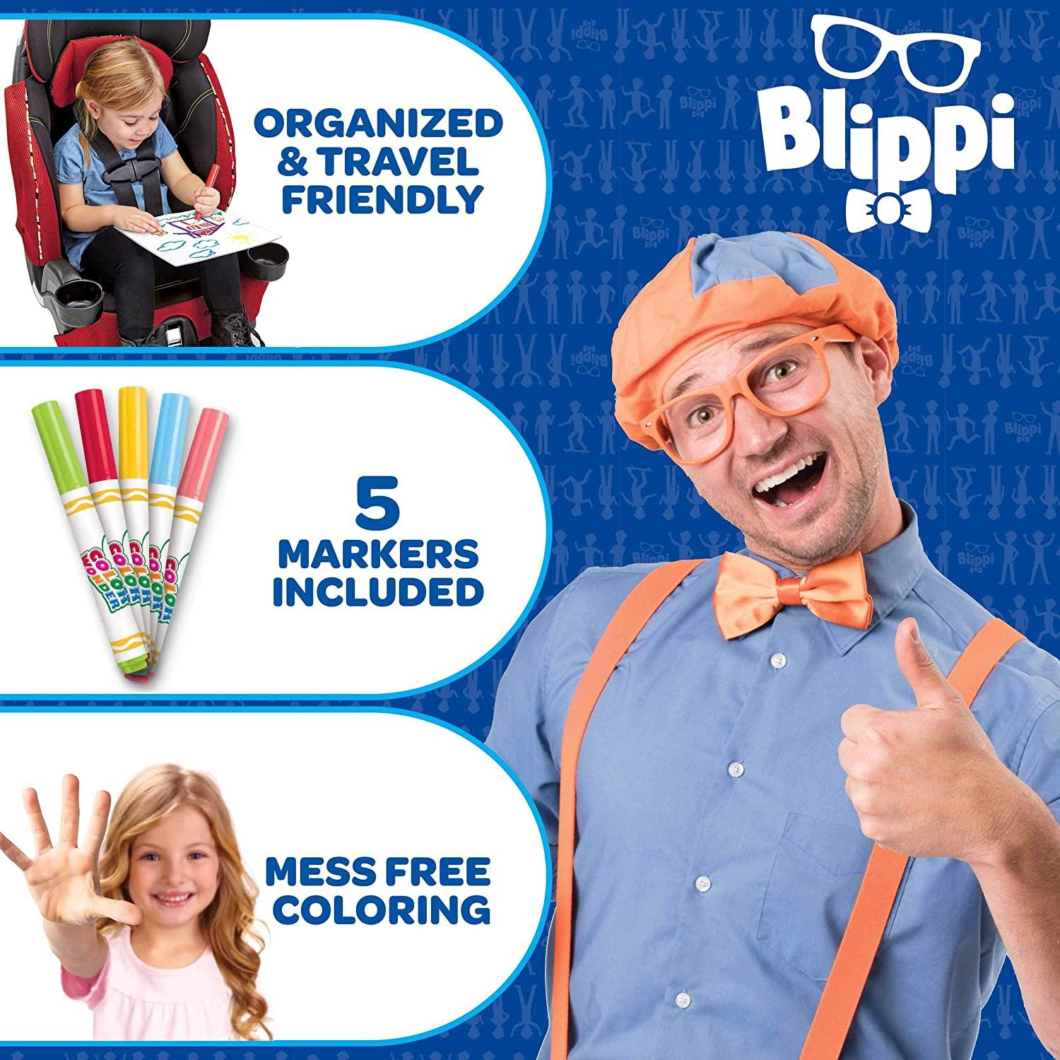 Crayola Color Wonder Blippi, Mess Free Coloring Pages & Markers