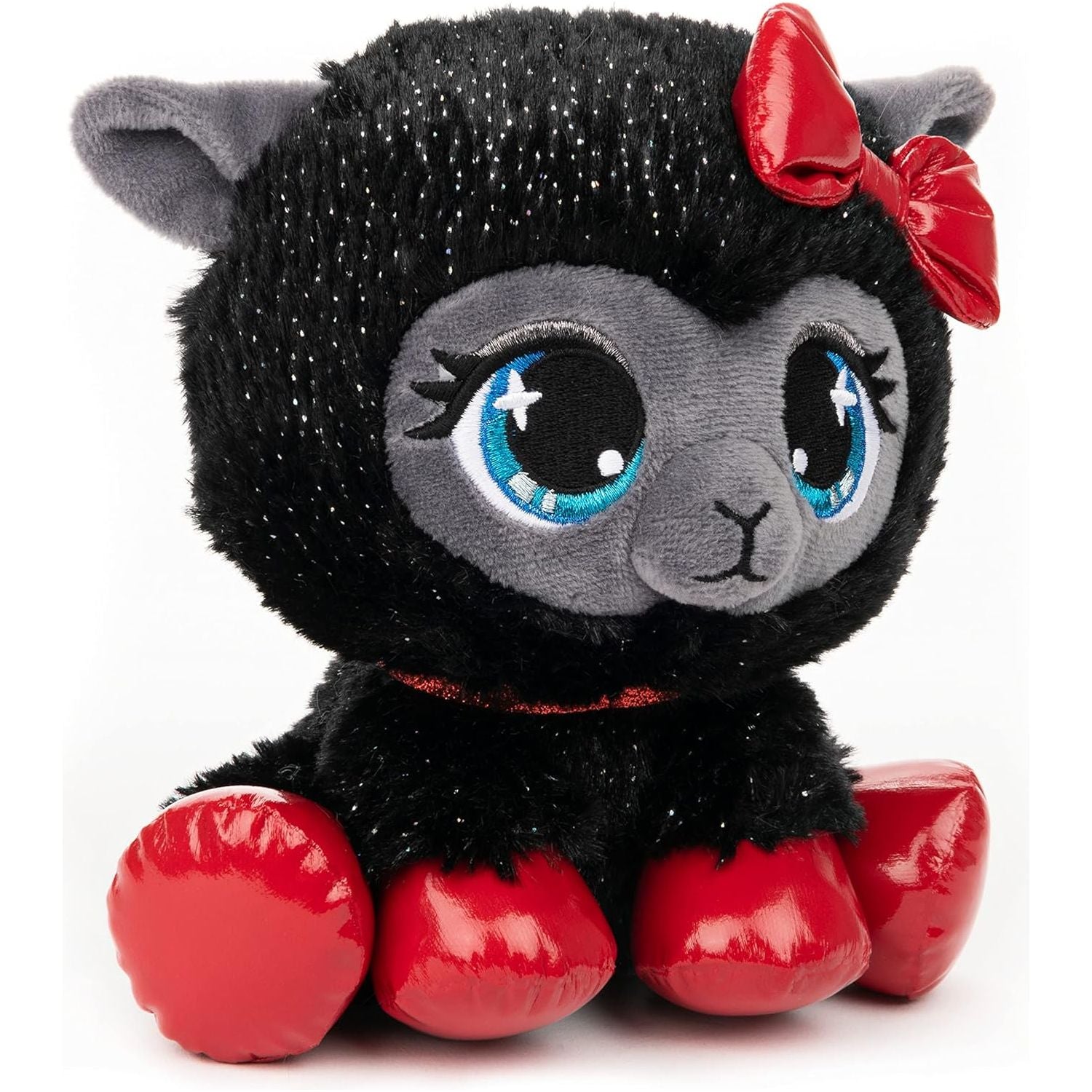 GUND P.Lushes Designer Fashion Pets Special-Edition Ba-Bah Noir Llama Premium Stuffed Animal, Black and Red, 6