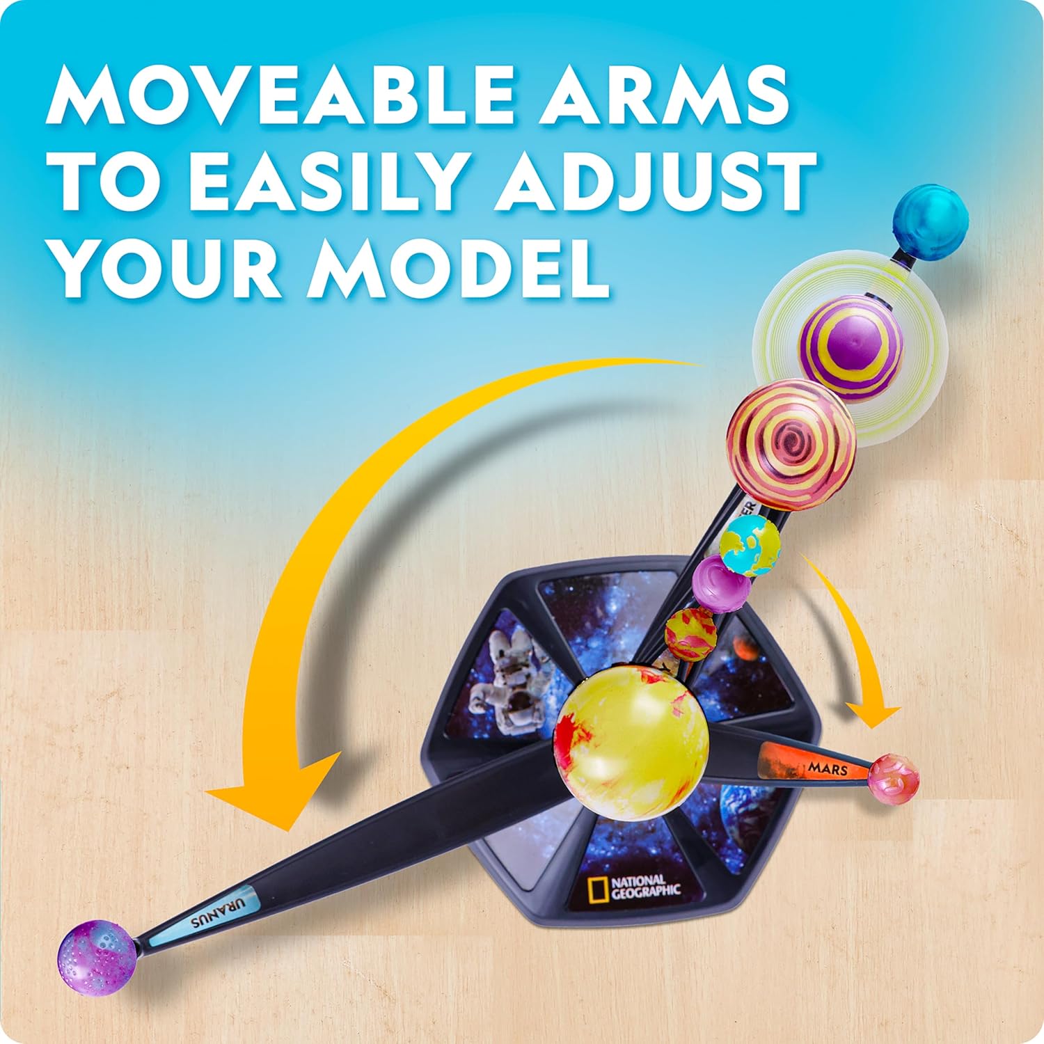 National Geographic Luminous 3D Solar System Model Kit for Children