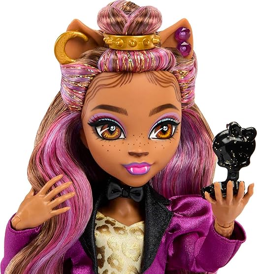 Monster High Doll, Clawdeen Wolf in Monster Ball Party Fashion with Themed Accessories Including Balloons